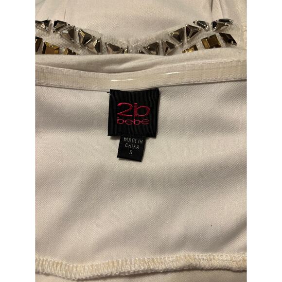 Bebe Strapless Ruched Mini Dress Size Small - Picture 8 of 8